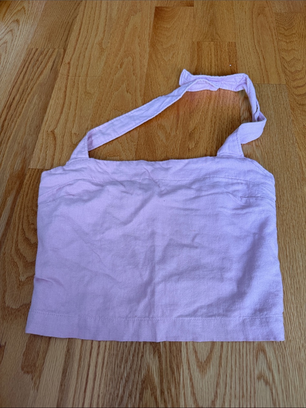 Abercrombie & Fitch Light Pink Crop Halter Top